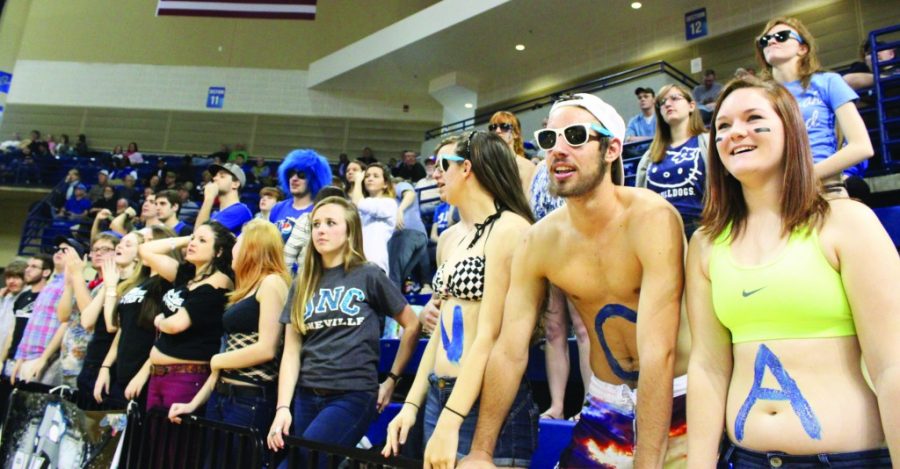 Photo by Davis Farthing. Students show school spirit and pride at the Bulldogs home game last Saturday.