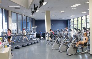 Some UNCA students make exercise a priority at the Sherrill Center. By Jorja Smith - Photography Editor