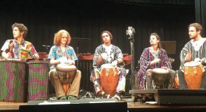 Photo by Alex Milstein - Staff Writer The African Ensemble performs at Lipinsky Auditorium last Thursday.