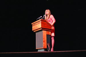 Lavern Cox, known for the Netflix original series “Orange is the New Black,” spoke to UNC Asheville on March 4 in Lipinsky Auditorium. Photo by Jorja Smith - Assistant Photography Editor