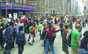 An estimated 400,000 people gathered during the March in New York City. Photo by Ashleigh Hillen