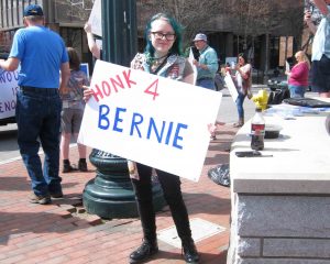 Ashley James is proud to be feeling the Bern. 
