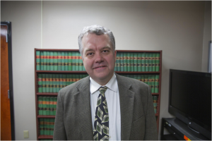 Buncombe County District Attorney Todd Williams, pictured inside pictured inside a conference room at the Sheriff's department on February 19, said his office processes several thousand misdemeanor cases and citations per year. Photo by Brandon Priester