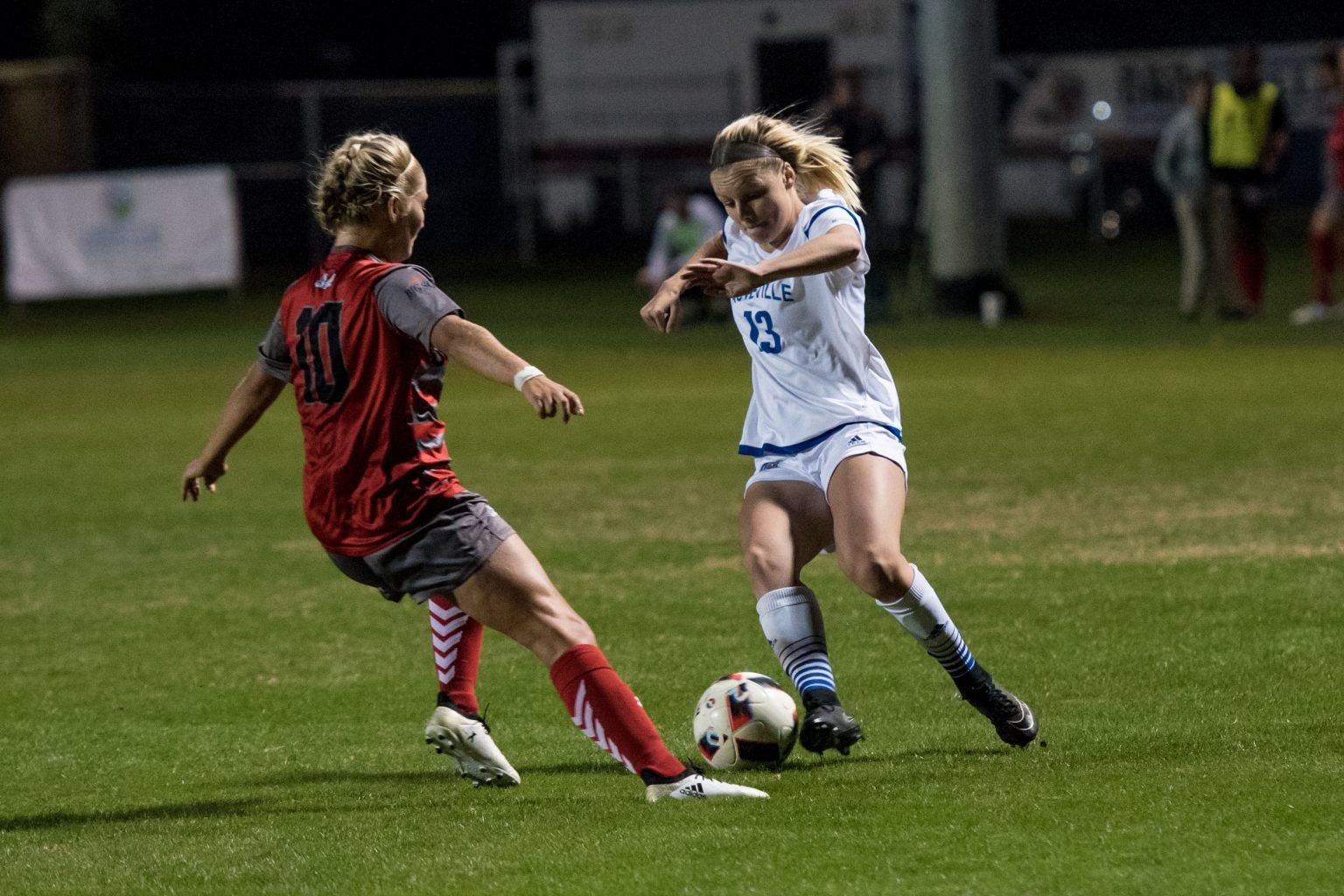 Midfielder Gretchen Dettlinger said the Bulldogs worked the ball up the field effectively but could not score. Photo courtesy of Adrian Etheridge.