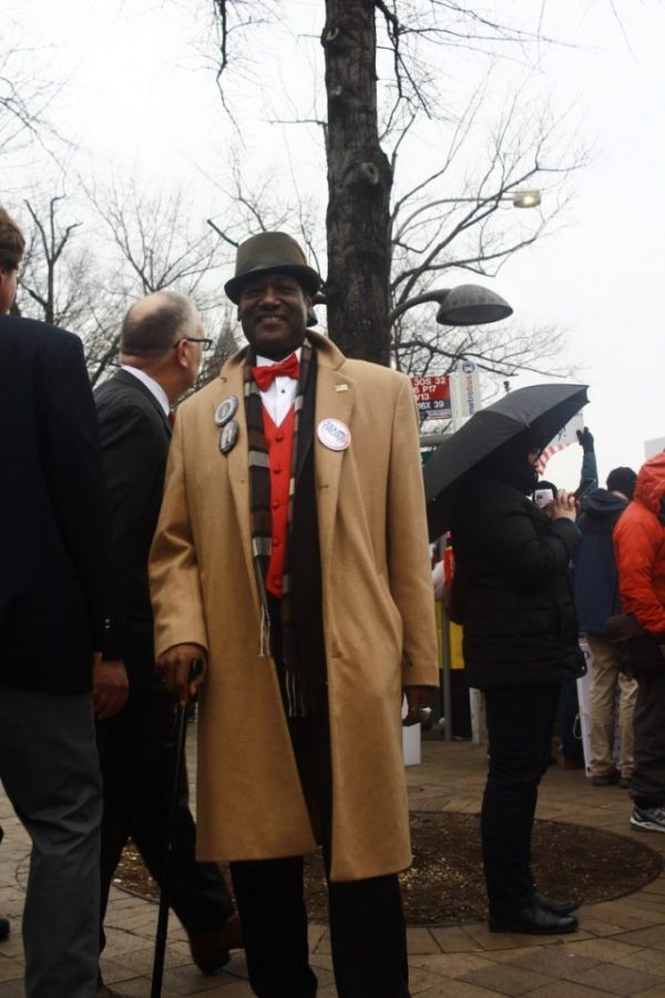 Brian K. Smith was happy to attend the Inauguration. Photo by Larisa Karr. 