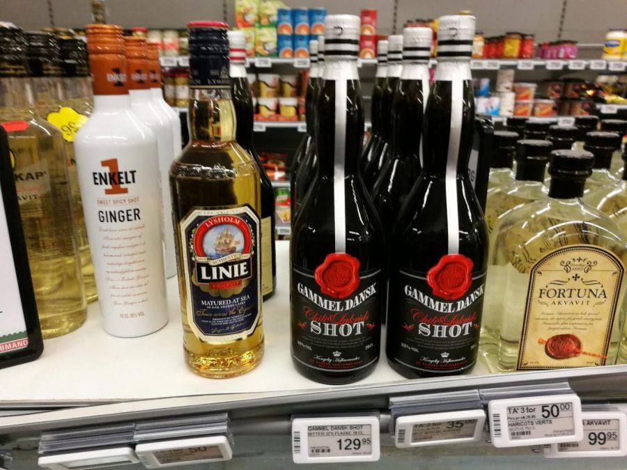 Liquor in Danish Supermarket
