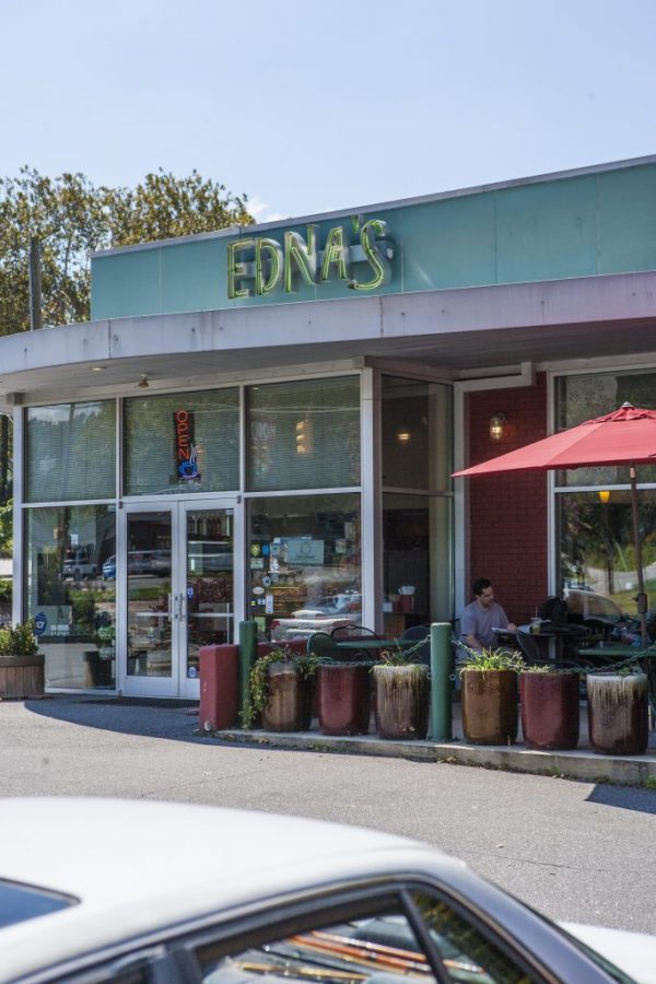 Edna's coffee shop is located on Merrimon Avenue and serves a wide variety of beverages as well as pastries and other food.
Photo by Nick Haseloff.
