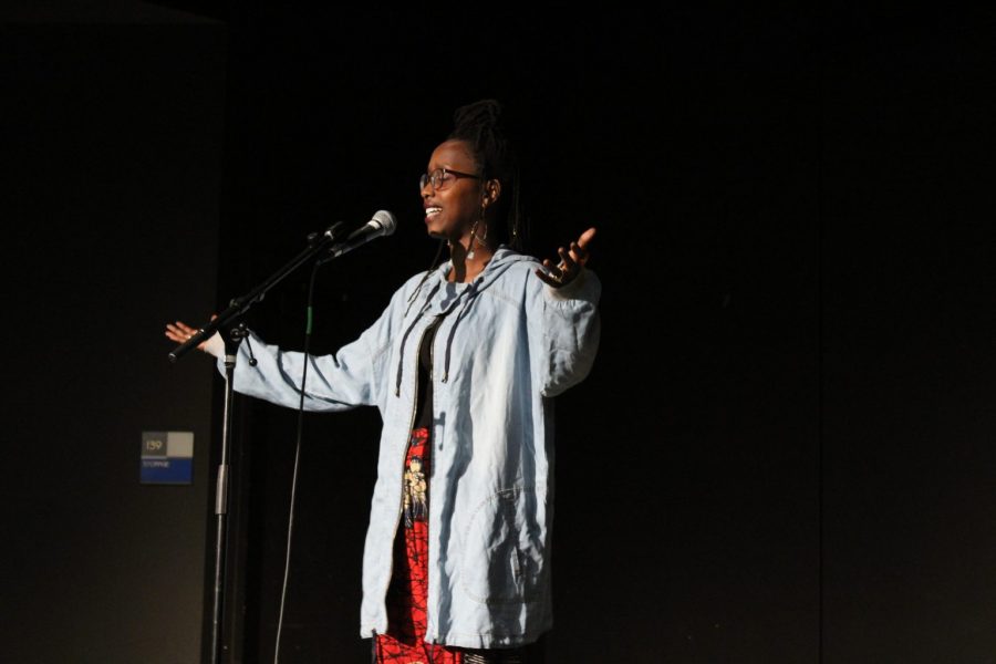 Poet FreeQuency wants her poetry to start a conversation based on truth. Photo by Emma Jordan 