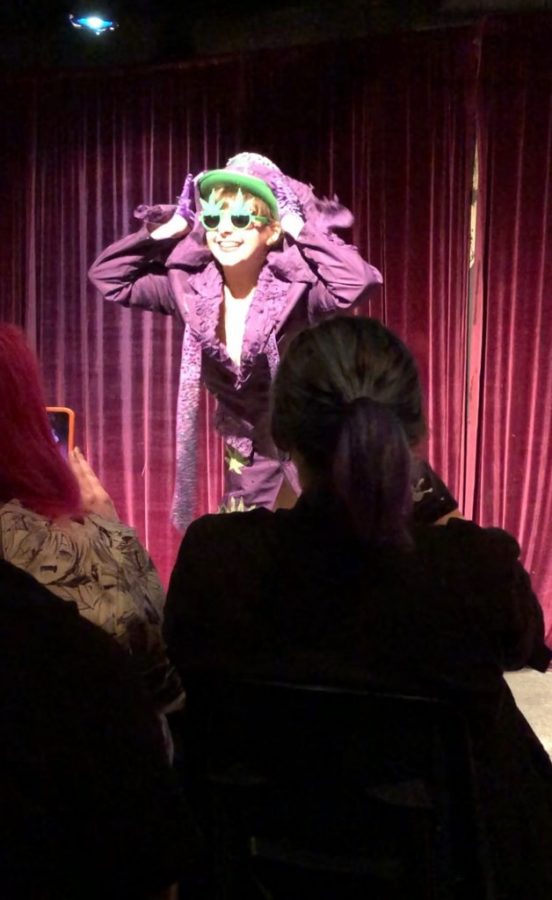 One of Deb Au Nares students performs a burlesque routine at The Odditorium. Photo by Brailey Sheridan 