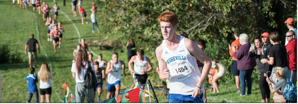 UNC Asheville sophomore Jacob Todd ran at the Asheville Cross Country Invitational, UNCA's only home meet of the cross country season. Photo courtesy of UNC Asheville 