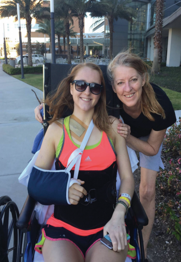 Hannah Stuart and Noreen Stuart after being discharged from Orlando
Regional Medical Center. Photo Courtesy of Hannah Stuart.