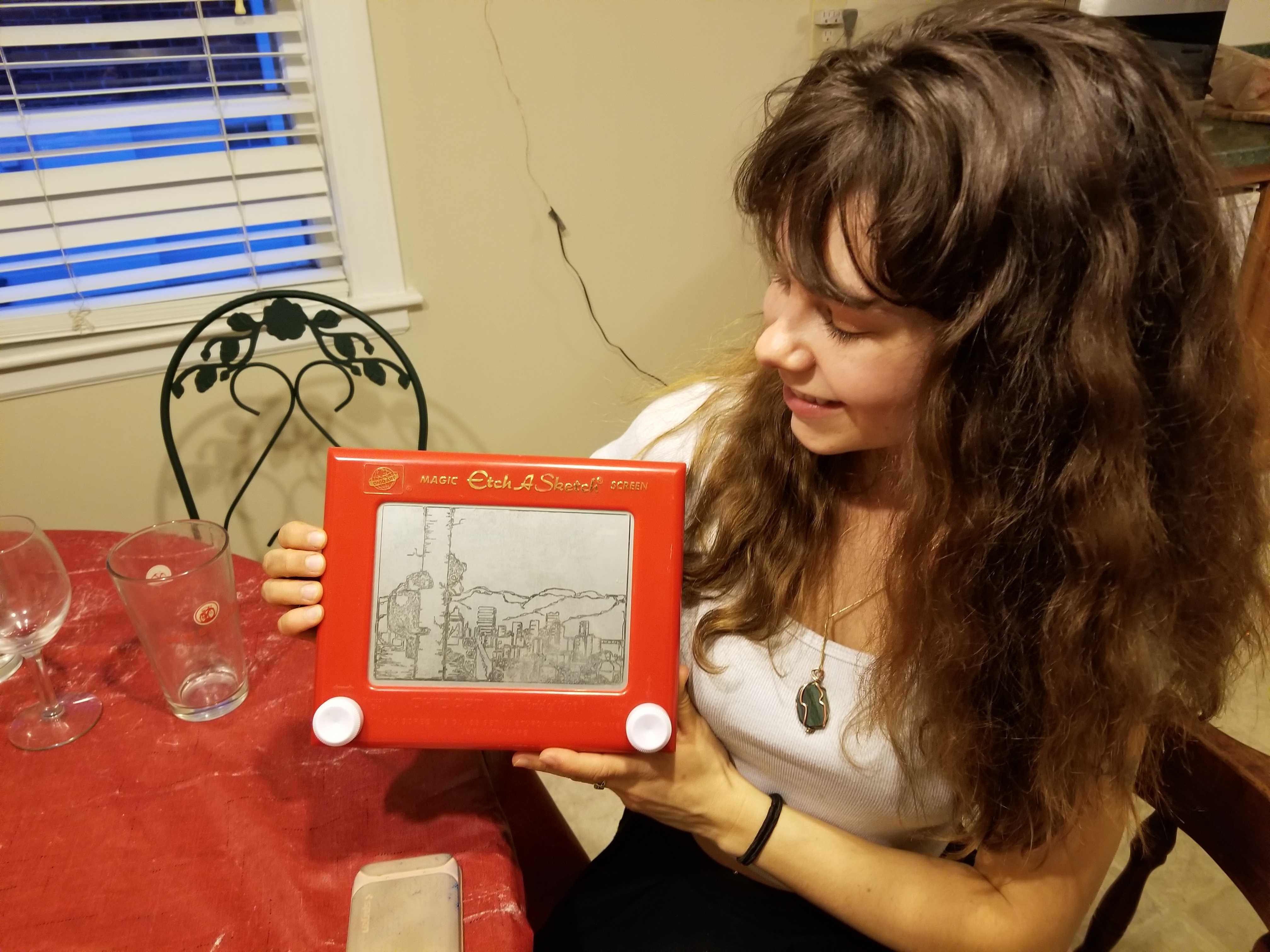 Local resident creates intricate artwork with Etch A Sketch