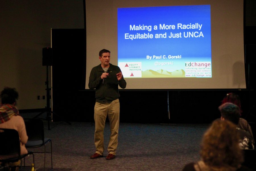 Author Paul C. Gorski discusses how to make UNC Asheville a more racially equitable and just campus.
Photo by Dusty Albinger