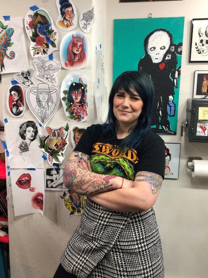 Bianca Kreba talks about how much work it takes to become a tattoo artist. Photo by Jessica Debnam