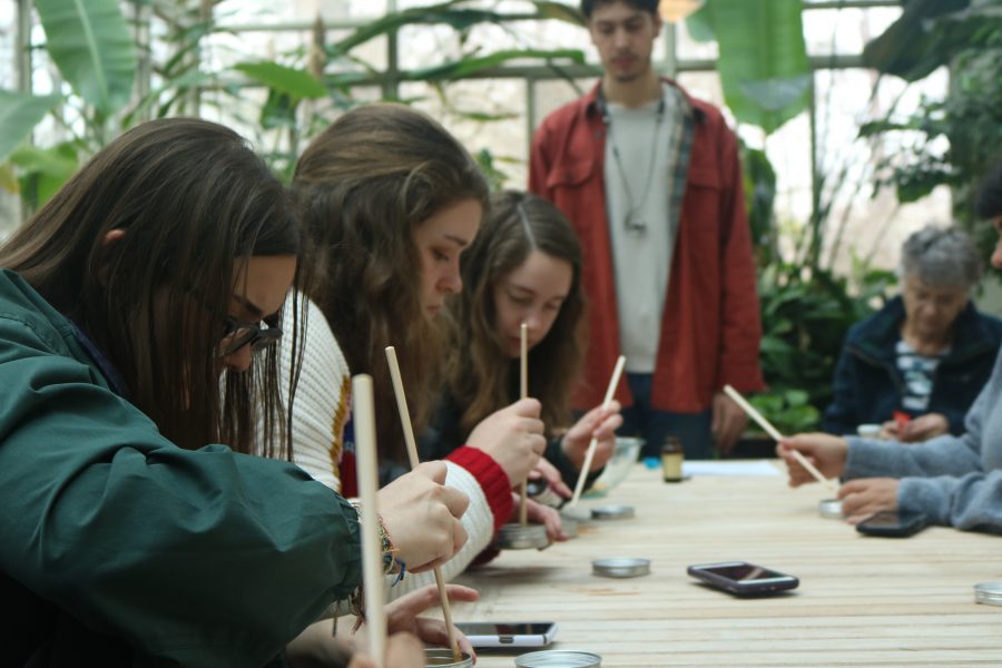Students working on the Vegan DIY Workshop at the last Greenfest