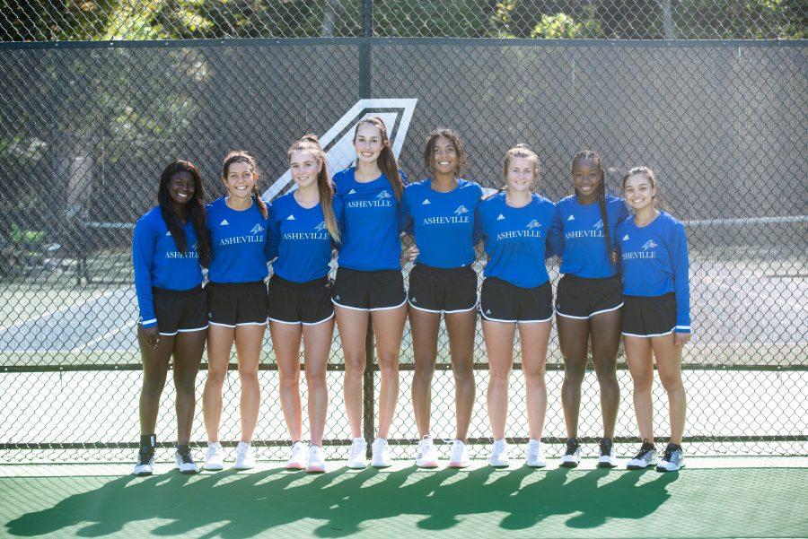 Photo provided by Athletic Department After starting off strong with an 8-2 record, UNC Asheville’s women’s tennis team were forced to end their season early due to COVID-19.