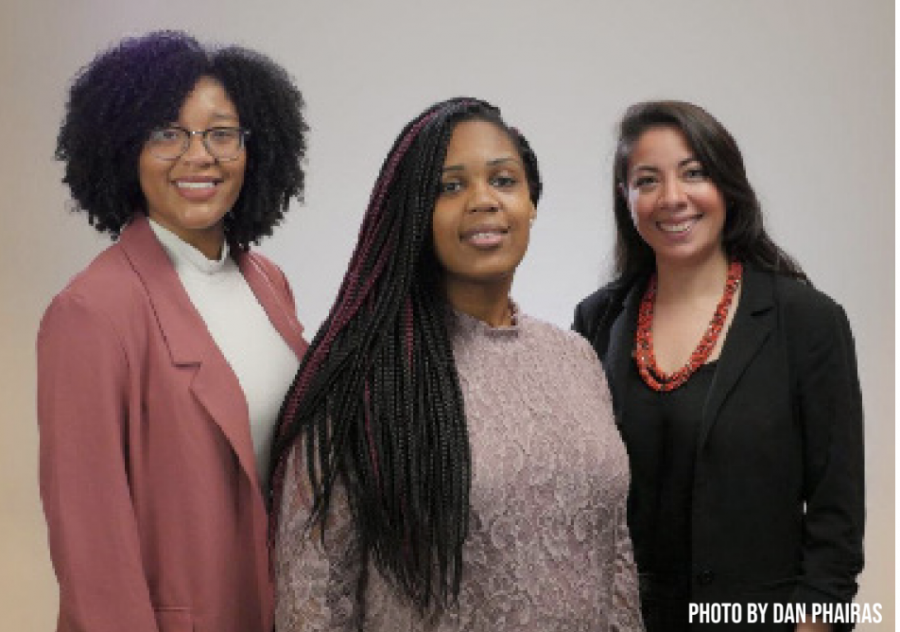 The three members of Asheville’s Office of Equity & Inclusion: Nia Davis, Yashika
Smith, and Paulina Mendez.