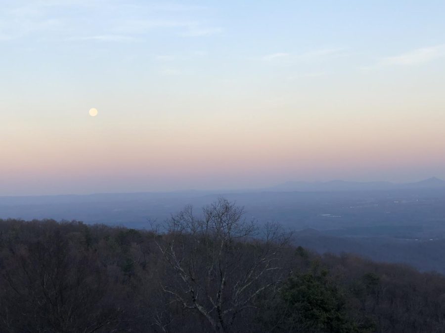 A view from Roaring Gap, NC on March 6.