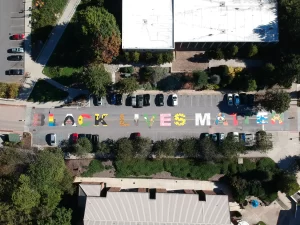 The Black Lives Matter mural on UNCA's campus.