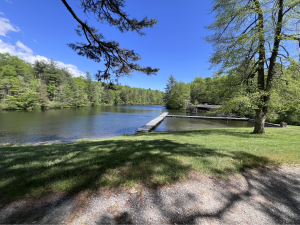 Man-made lake for student recreation on Momentum campus