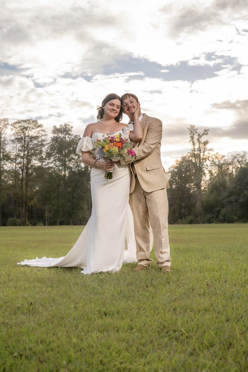 Jonah Weikel and Katelynn Weikel on their wedding day. 