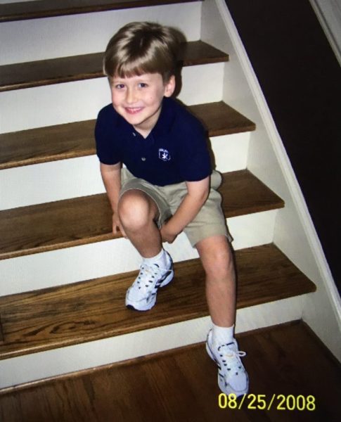 Jason Miller poses for his first day of kindergarten.