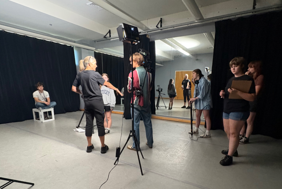 UNCA Mass Communication students begin their day on set on Saturday, July 12