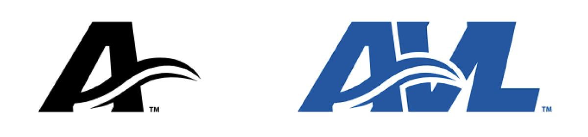The athletics rebrand features two new brand marks.