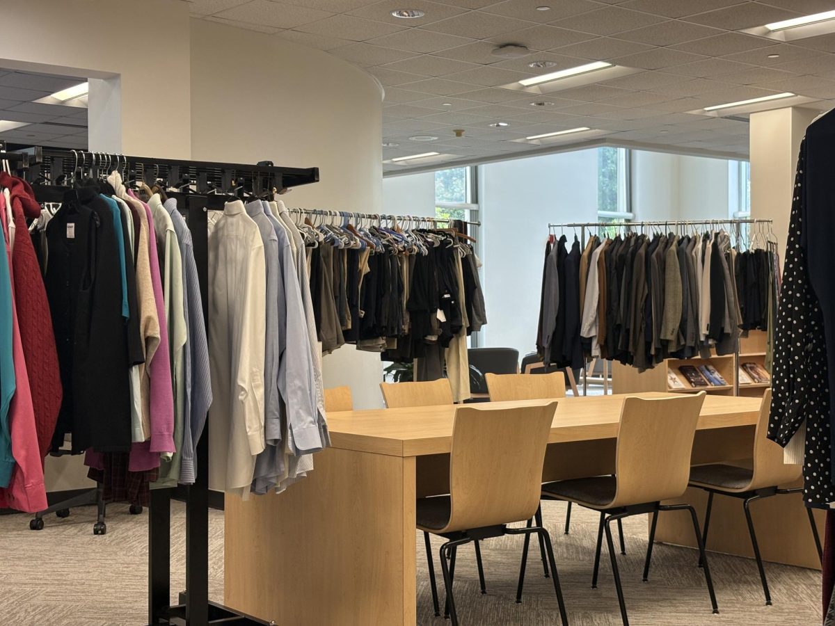 Career Closet popup in the Ramsey library 9/23/25.