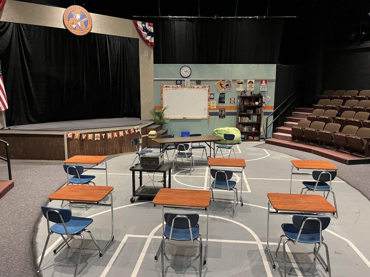 Set of The Thanksgiving Play.