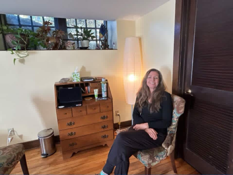Katrina Chappell in her massage studio.
