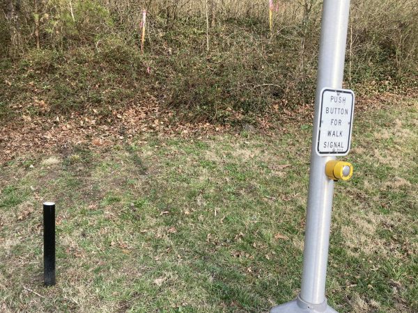 Vandalized Flock Camera outside UNC Asheville’s campus.